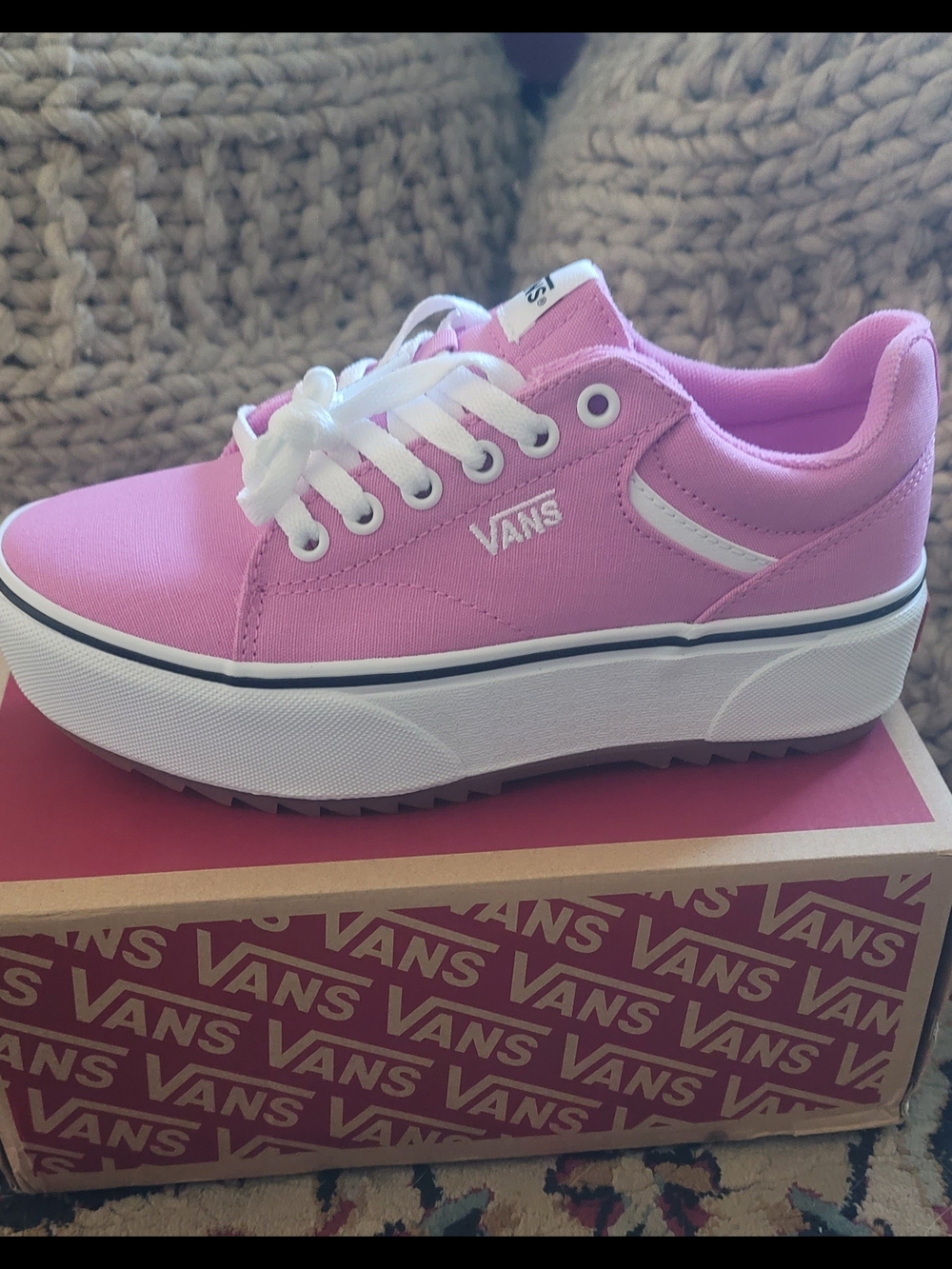 Vans Pink Platform Sneakers